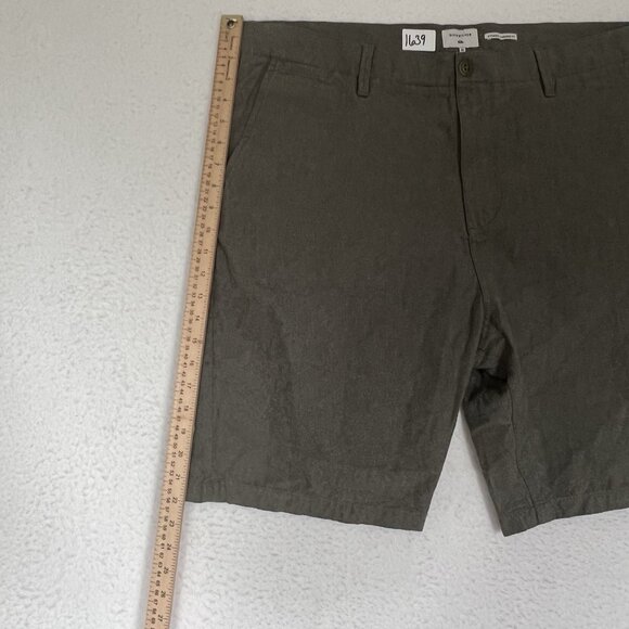 Quiksilver Shorts Men's Sz 40 Green Straight Fit Chino Flat Front Casual Shorts - Picture 6 of 10